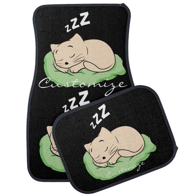 Sleeping Kitty Thunder_Cove Car Floor Mat (Set)