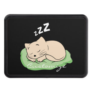 Sleeping Kitty Thunder_Cove Hitch Cover