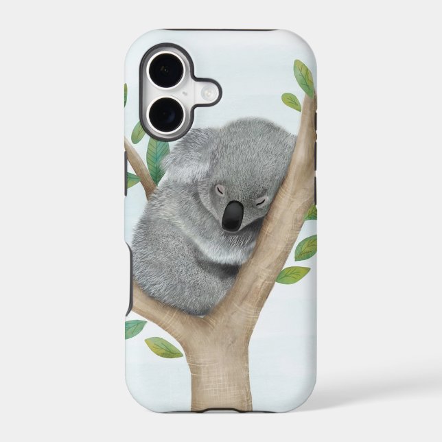 Sleeping Koala Bear iPhone Case (Back)