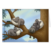 Sleeping Koala Card (Front Horizontal)