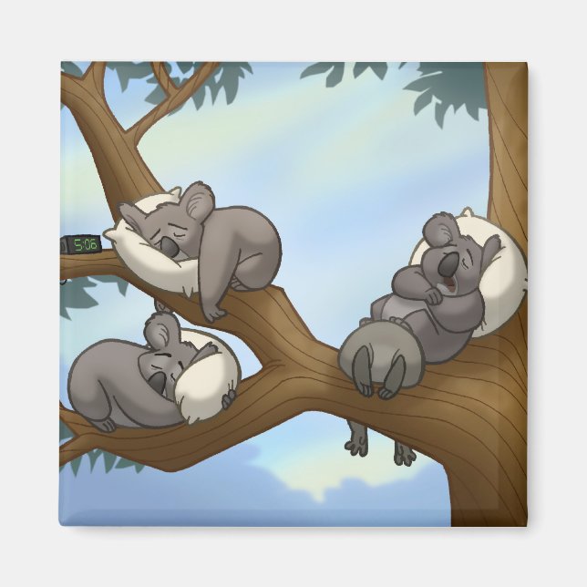 Sleeping Koala Magnet (Front)