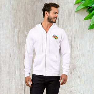 Sleeping Koala on Colorful Rocket Hoodie