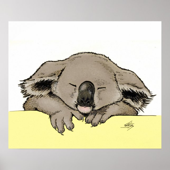 Sleeping koala poster (Front)