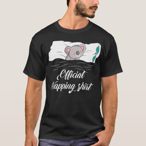 Sleeping Koala Pyjamas Koala Lover Gift Official N T_Shirt