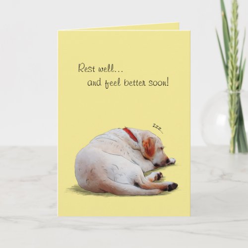 Sleeping Labrador Retriever Greeting Card
