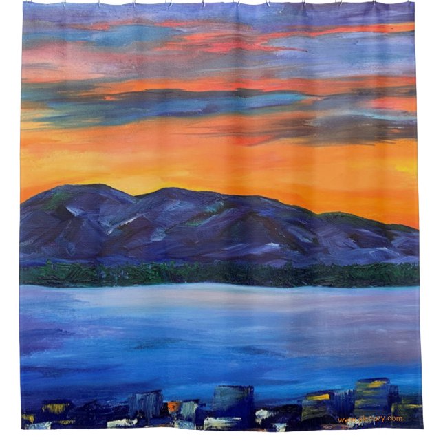 Sleeping Lady Shower Curtain (Front)