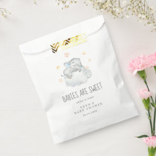 Sleeping Little Elephant Boy Babies are Sweet Favor Bag