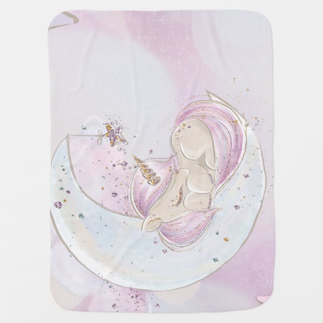 Sleeping Luna Blankie Baby Blanket (Front)