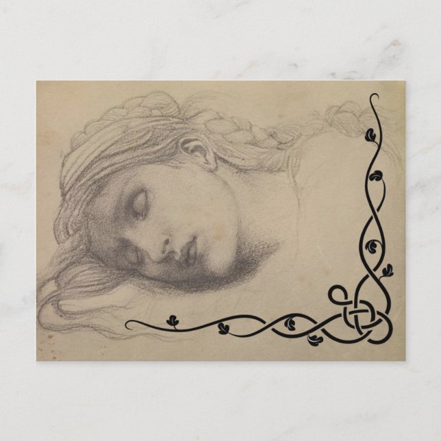 Sleeping Maiden Postcard (Front)