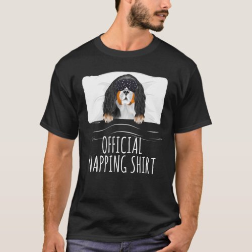 Sleeping Mask Cavalier King Charles Spaniel Offici T_Shirt