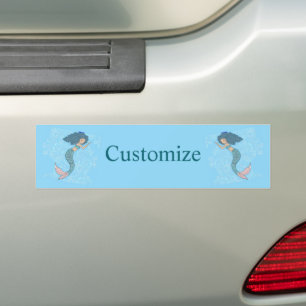 Sleeping Mermaid Thunder_Cove Bumper Sticker