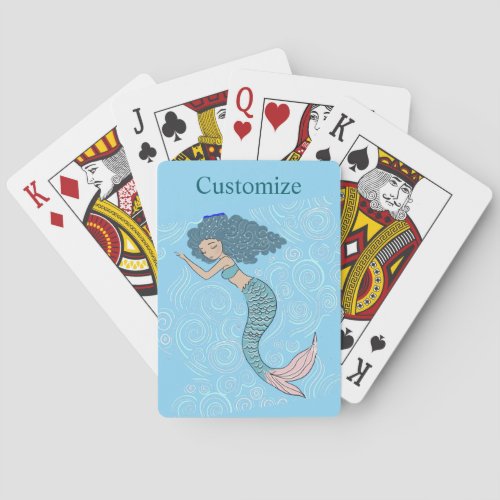 Sleeping Mermaid Thunder_Cove Poker Cards