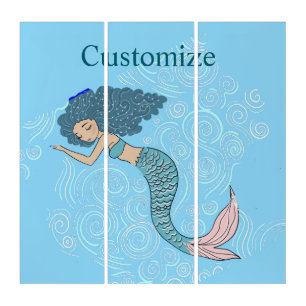 Sleeping Mermaid Thunder_Cove Triptych
