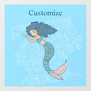 Sleeping Mermaid Thunder_Cove Wall Decal
