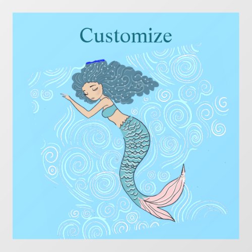 Sleeping Mermaid Thunder_Cove Wall Decal