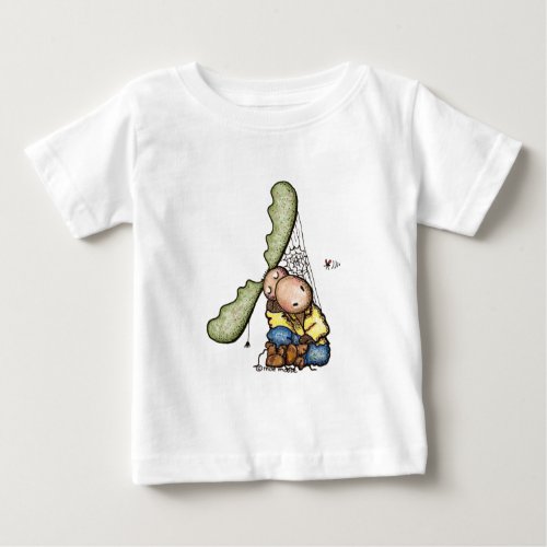 Sleeping Moe Moose Baby T_Shirt