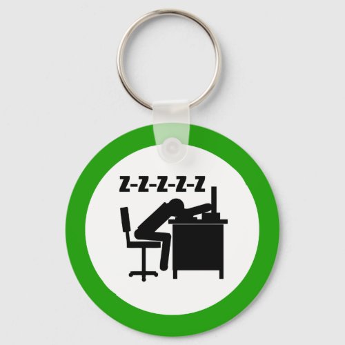 Sleeping Office Worker Keychain