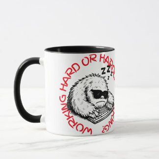 Sleeping on Keyboard Abominable Snowman Mug