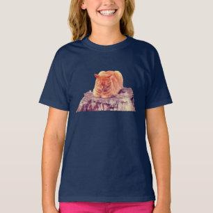 Sleeping Orange Tabby Cat T-Shirt