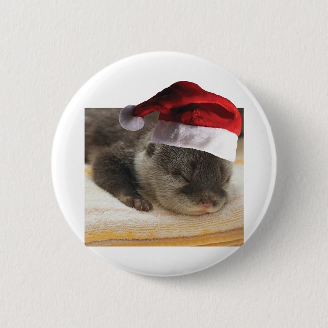 Sleeping-Otter Button (Front)