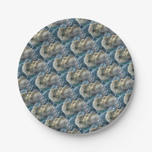 Sleeping Otter Paper Plates