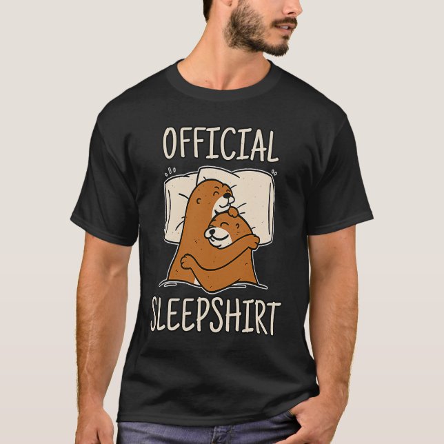 Sleeping Otter perfect for otter  sleep T-Shirt (Front)
