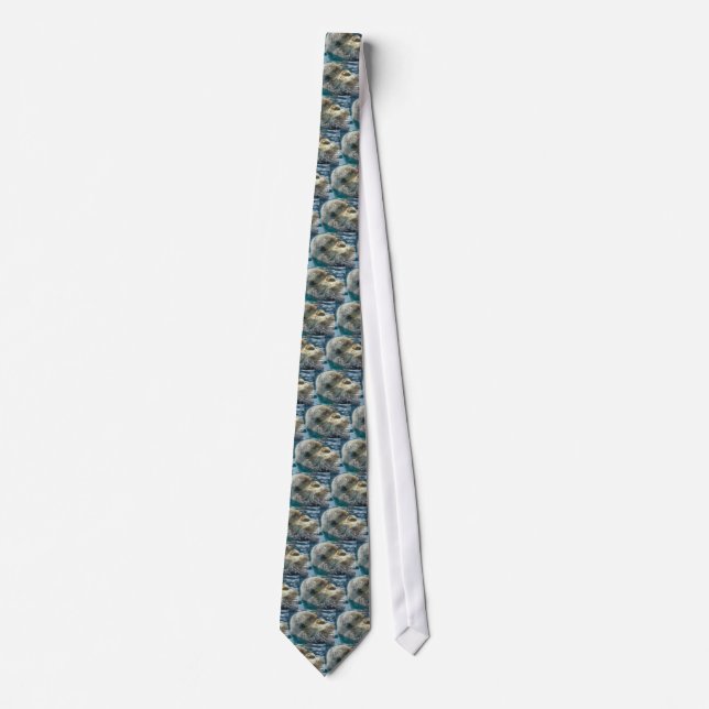 Sleeping Otter Tie (Front)