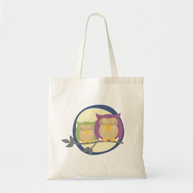 Sleeping Owls Tote Bag (Front)