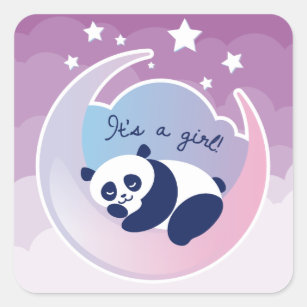 sleeping panda decal