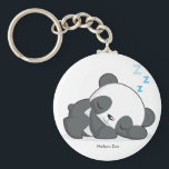 Sleeping Panda Keychain<br><div class="desc">Mmm our Haikoo Zoo panda is dreaming away.</div>