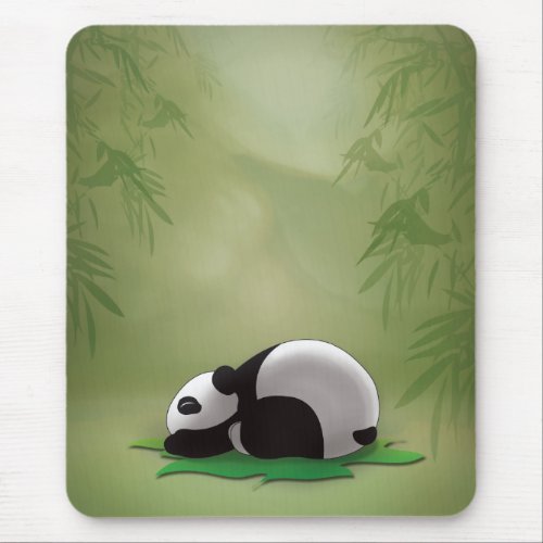 Sleeping Panda Mouse Pad