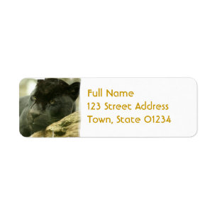 Sleeping Panther Mailing Label