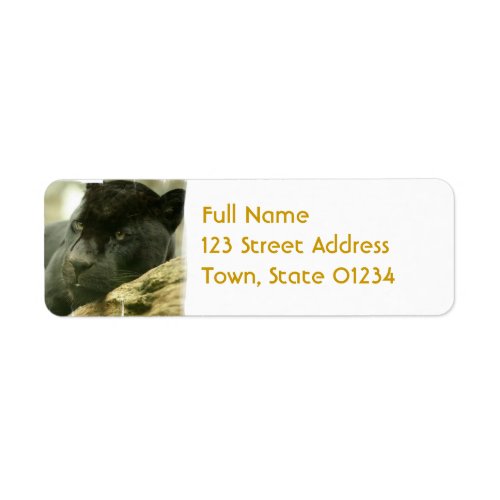 Sleeping Panther Mailing Label