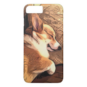 Sleeping Pembroke Welsh Corgi dog iPhone 8 Plus/7 Plus Case