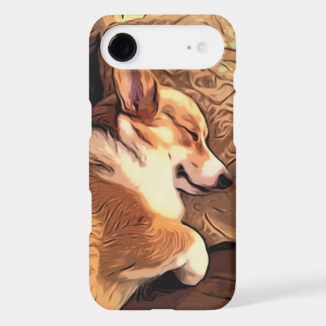 Sleeping Pembroke Welsh Corgi dog Case-Mate iPhone Case (Back)