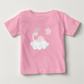 Sleeping Pink Dinosaur        Baby T-Shirt