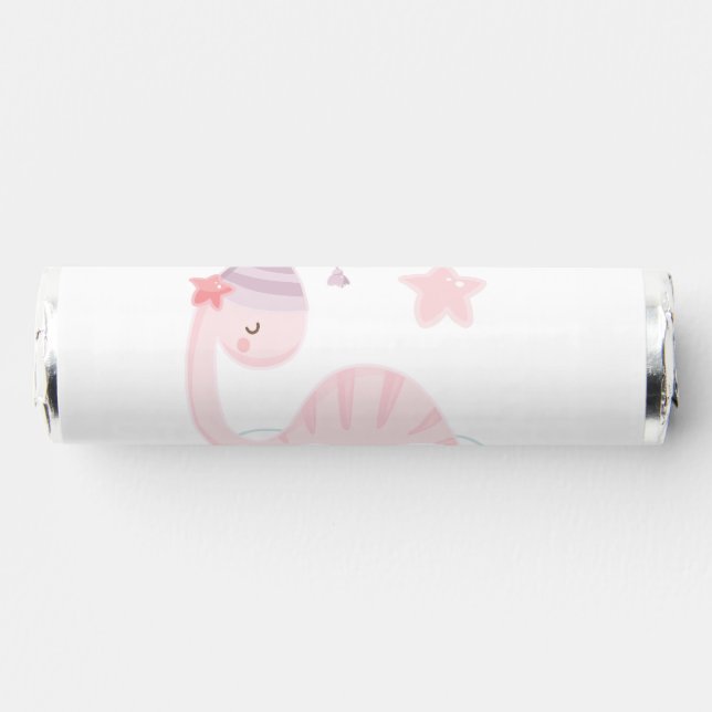 Sleeping Pink Dinosaur    Breath Savers® Mints (Front)