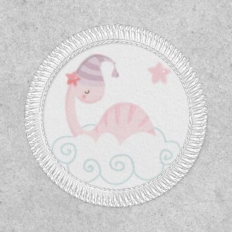 Sleeping Pink Dinosaur       Patch