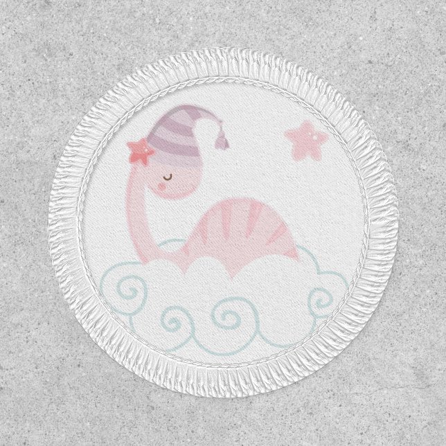 Sleeping Pink Dinosaur       Patch (Front)