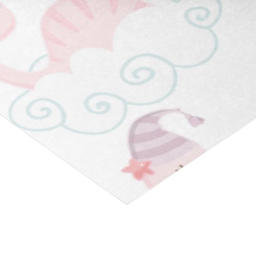 Sleeping Pink Dinosaur    Tissue Paper