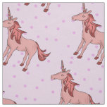 Sleeping Pretty Pink Unicorn Fabric