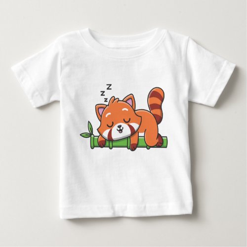 sleeping redpanda  baby T_Shirt
