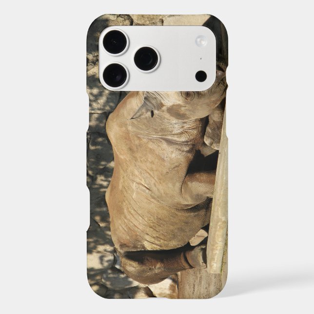 Sleeping Rhino Iphone Case (Back)