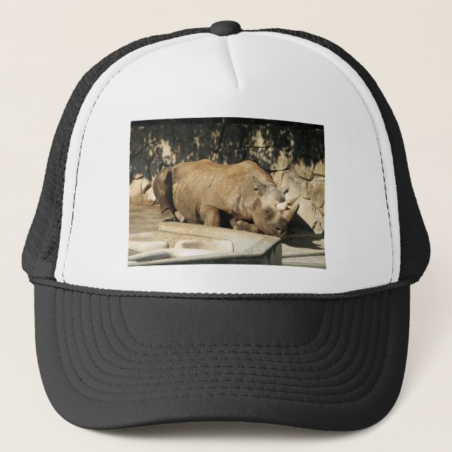Sleeping Rhino Trucker Hat (Front)