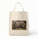 Sleeping Rhinos Grocery Tote Bag