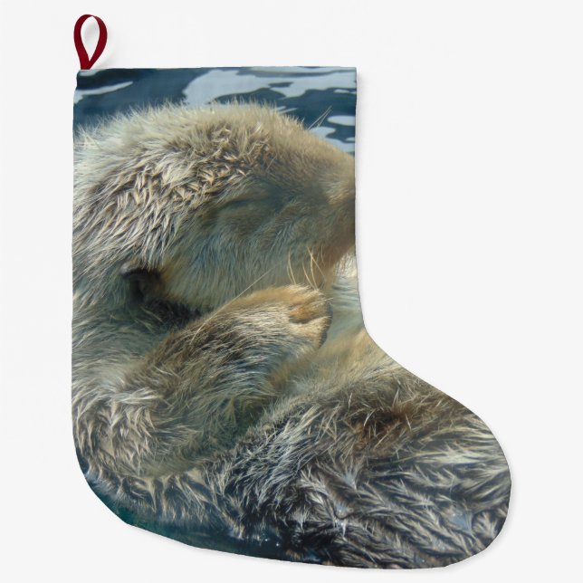 Sleeping Sea Otter Stocking (Front)