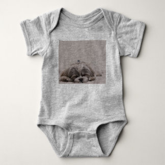 Sleeping Shih tzu Baby Bodysuit, Sleeping Dog Bodysuit