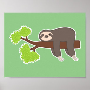 Sleeping Sloth Poster