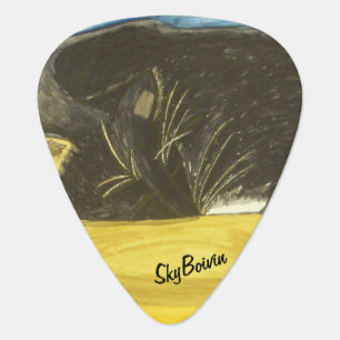 sleeping smokey guitar pic pick