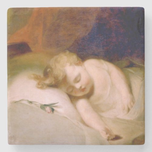 Sleeping Son by Thomas Sully Stone Coaster